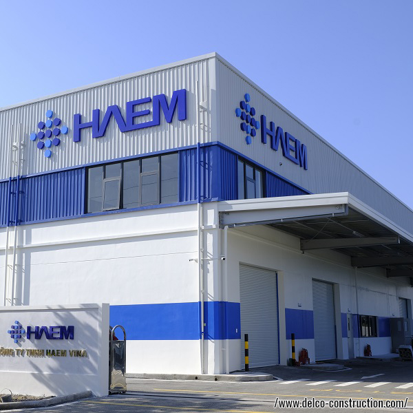 Nhà máy HAEM VINA - Tổng Thầu Xây Dựng Công Nghiệp Delco - Công Ty Cổ Phần Đầu Tư Và Xây Dựng Delco